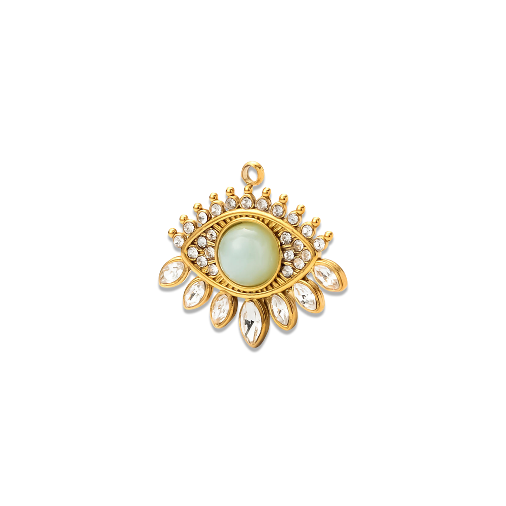 Opal Halo Evil Eye