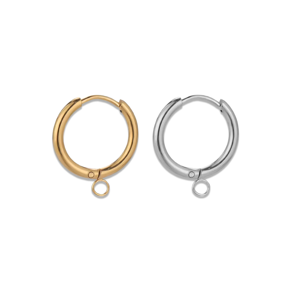 Everyday Charm Hoops