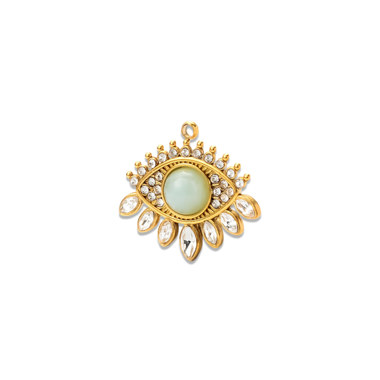 Opal Halo Evil Eye